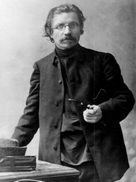 Poträttbild av Sholem Aleichem