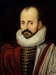 Poträttbild av Michel de Montaigne