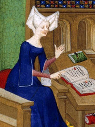 Poträttbild av Christine de Pisan